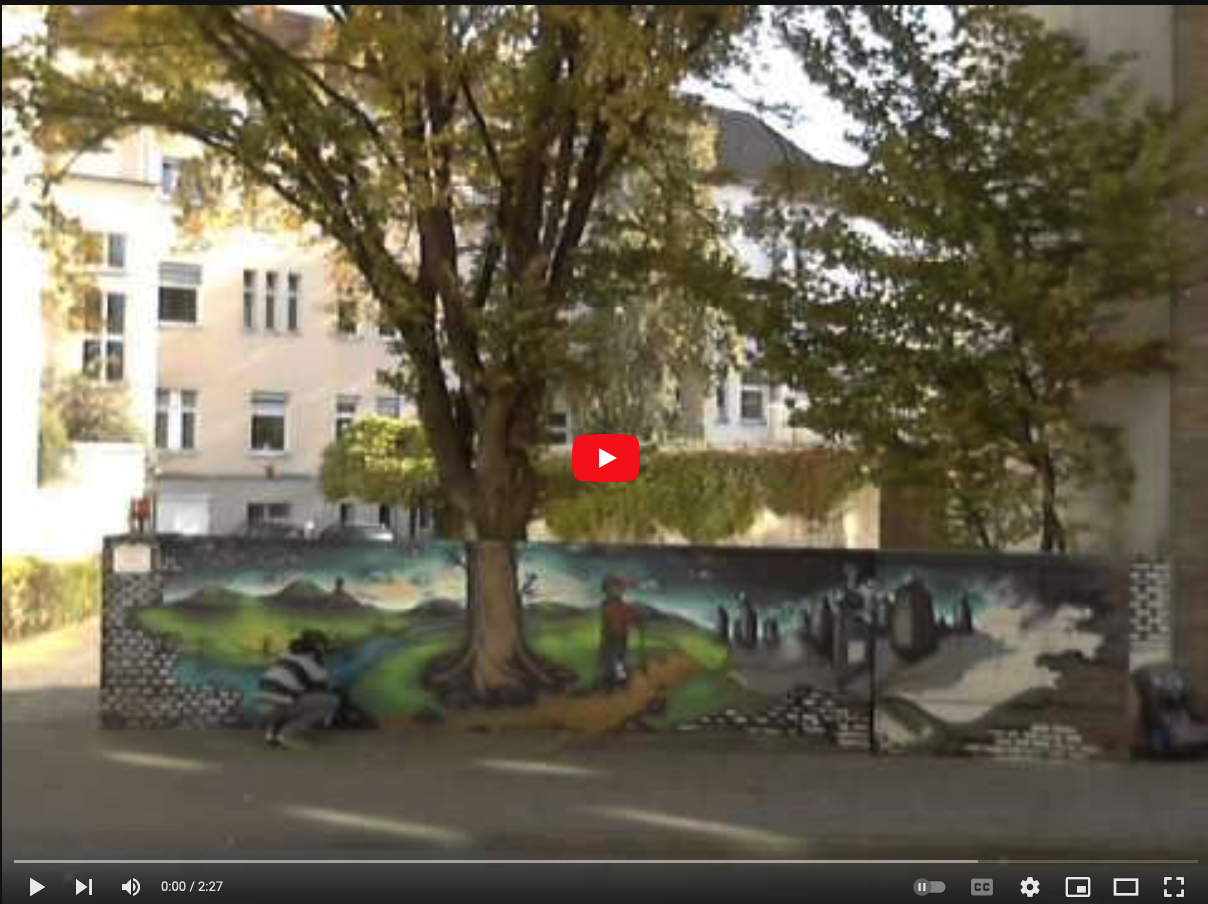 Video zur Straßenkunst-Aktion "Durchblick"