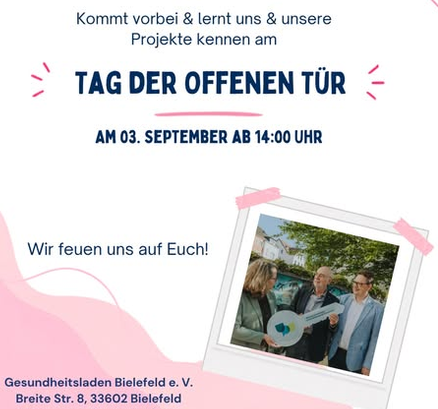 Einladung Tag der offenen Tür Gesundheitsladen